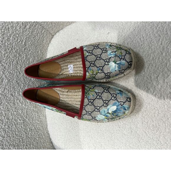 Gucci GG Blooms Canvas Espadrilles - Size 37 - Excellent Condition - Picture 1 of 6